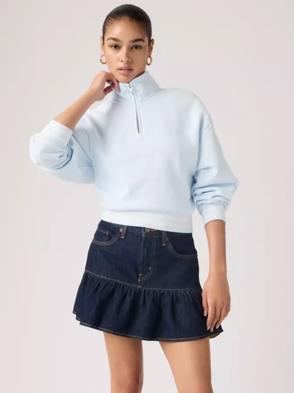 Levi's Flounce Mini Lightweight Skirt